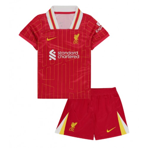 Fotbalové Dres Liverpool Dětské Domácí 2024-25 Krátký Rukáv (+ trenýrky)